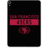 NFL San Francisco 49ers Black Performance Series Apple iPad Pro Skin