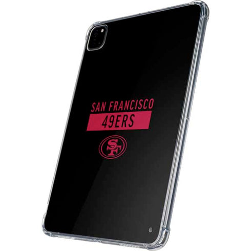 NFL San Francisco 49ers Black Performance Series iPad Pro 11in (2024) Clear Case