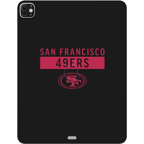 NFL San Francisco 49ers Black Performance Series iPad Pro 13in M4 (2024) Skin