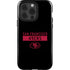 NFL San Francisco 49ers Black Performance Series iPhone 15 Pro Impact Case