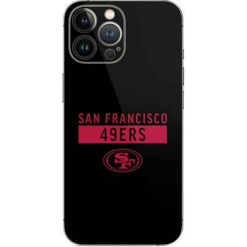 NFL San Francisco 49ers Black Performance Series iPhone 15 Pro Max Skin