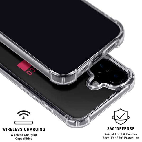 NFL San Francisco 49ers Black Performance Series iPhone 16 Clear Case