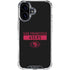 NFL San Francisco 49ers Black Performance Series iPhone 16 Plus Clear Case