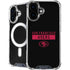 NFL San Francisco 49ers Black Performance Series iPhone 16 Plus MagSafe Case