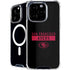 NFL San Francisco 49ers Black Performance Series iPhone 16 Pro Max MagSafe Case