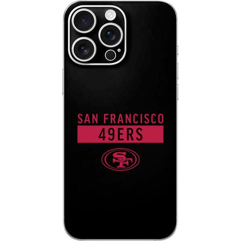 NFL San Francisco 49ers Black Performance Series iPhone 16 Pro Max Skin