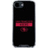 NFL San Francisco 49ers Black Performance Series iPhone 16e Clear Case