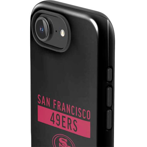NFL San Francisco 49ers Black Performance Series iPhone 16e Impact Case