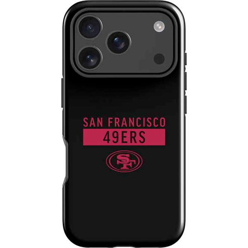 NFL San Francisco 49ers Black Performance Series iPhone 18 Pro Max Impact Case