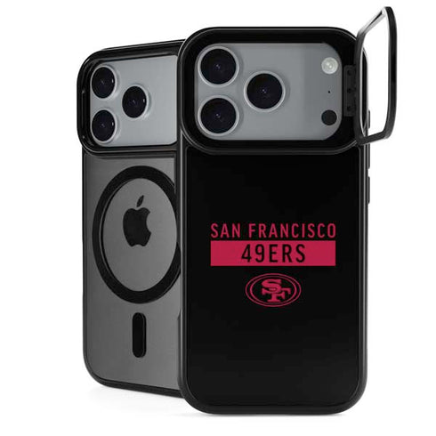 NFL San Francisco 49ers Black Performance Series iPhone 18 Pro Max Kickstand Case