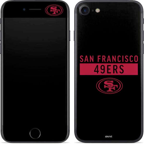 NFL San Francisco 49ers Black Performance Series iPhone 8 Skin