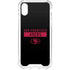 NFL San Francisco 49ers Black Performance Series iPhone XS Clear Case