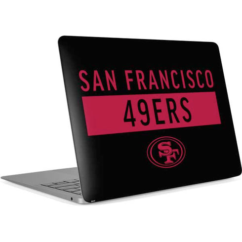 NFL San Francisco 49ers Black Performance Series Apple MacBook Air Skin