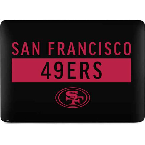 NFL San Francisco 49ers Black Performance Series Apple MacBook Air Skin