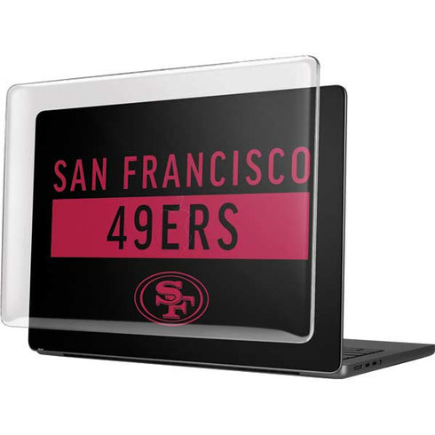 NFL San Francisco 49ers Black Performance Series MacBook Pro 14in (2021-24) Case plus Skin