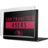NFL San Francisco 49ers Black Performance Series MacBook Pro 14in (2021-24) Case plus Skin