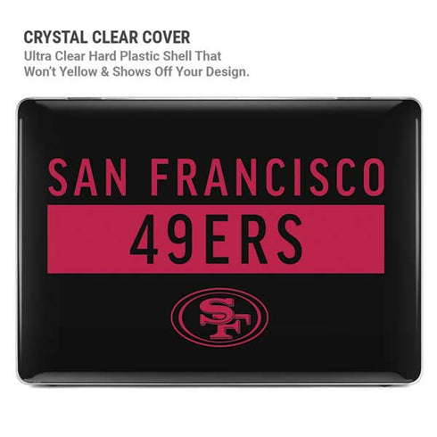 NFL San Francisco 49ers Black Performance Series MacBook Pro 14in (2021-24) Case plus Skin