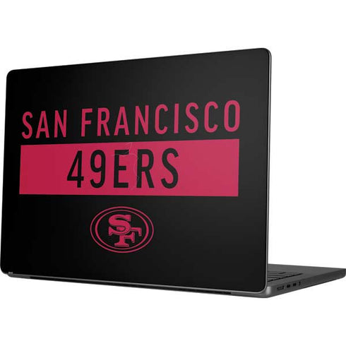 NFL San Francisco 49ers Black Performance Series Apple MacBook Pro 14-inch Skin