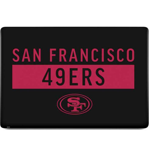 NFL San Francisco 49ers Black Performance Series MacBook Skins