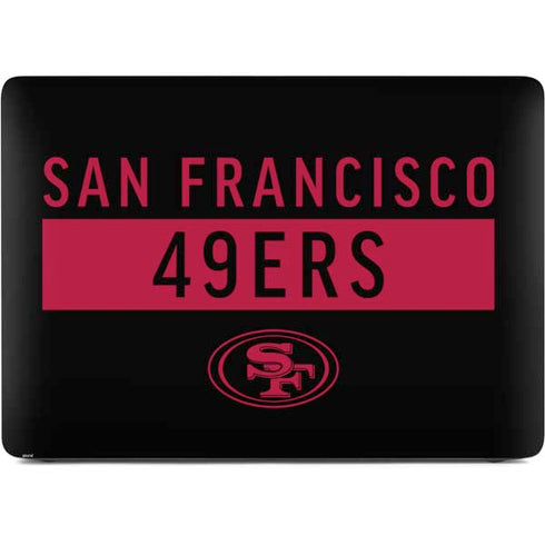 NFL San Francisco 49ers Black Performance Series Apple MacBook Pro 16-inch Skin