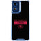 NFL San Francisco 49ers Black Performance Series Moto G 5G (2024) Clear Case