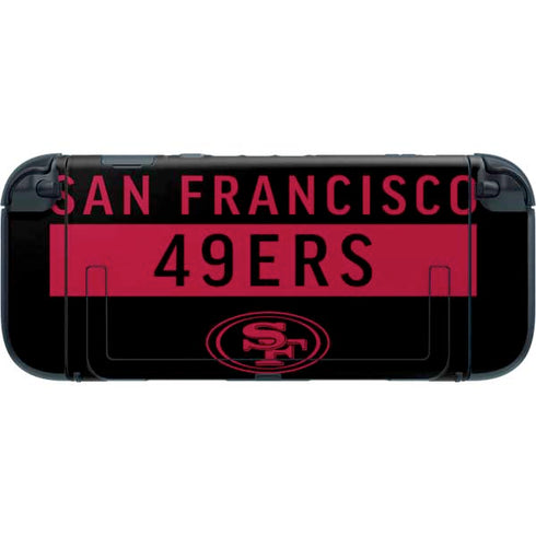 NFL San Francisco 49ers Black Performance Series Nintendo Switch 2 (2025) with Joy-Con Skin