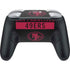 NFL San Francisco 49ers Black Performance Series Nintendo Switch 2 (2025) Pro Controller Skin