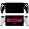 NFL San Francisco 49ers Black Performance Series PlayStation Portal Remote Player Skin