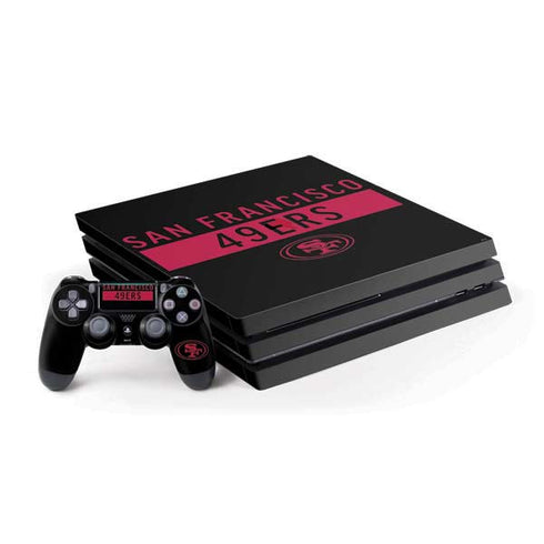 NFL San Francisco 49ers Black Performance Series PlayStation PS4 Skins