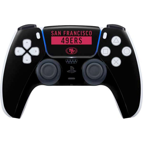 NFL San Francisco 49ers Black Performance Series PlayStation PS5 Skins
