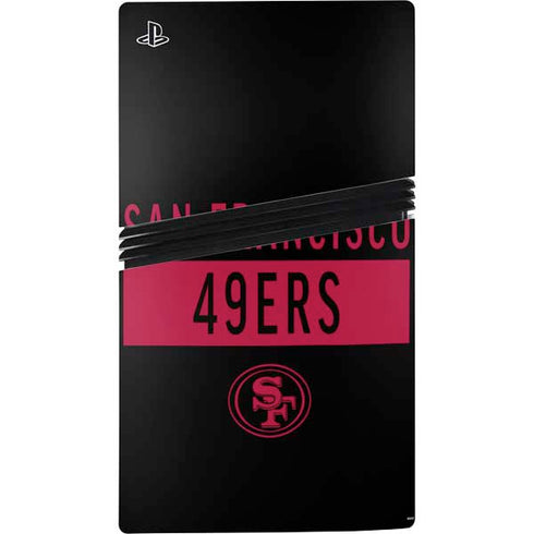 NFL San Francisco 49ers Black Performance Series PS5 Pro Bundle Skin