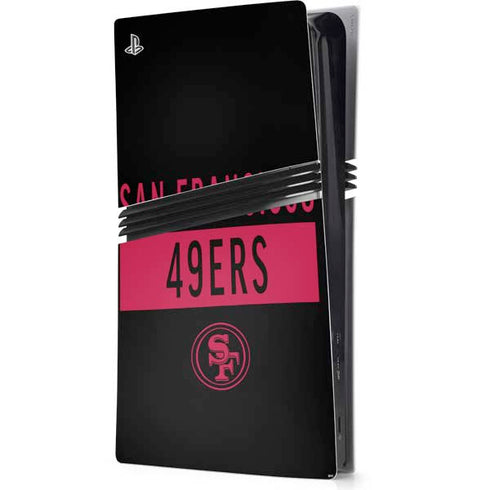 NFL San Francisco 49ers Black Performance Series PlayStation PS5 Skins