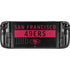 NFL San Francisco 49ers Black Performance Series Steam Deck Handheld Gaming Computer Skin