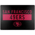 NFL San Francisco 49ers Black Performance Series Surface Laptop 7 13.8in Skin