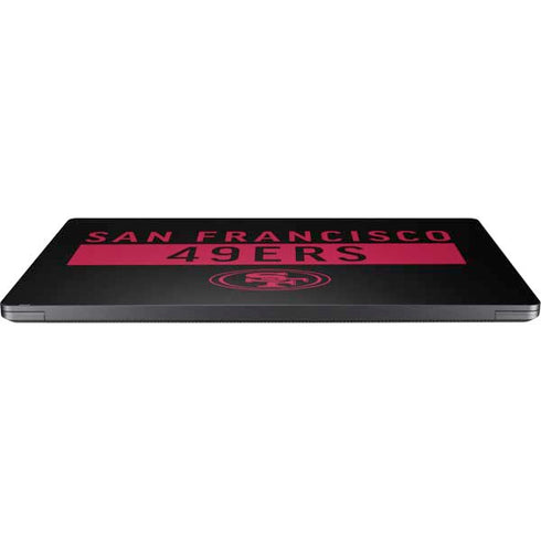 NFL San Francisco 49ers Black Performance Series Surface Laptop 7 13.8in Skin