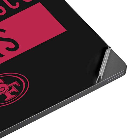 NFL San Francisco 49ers Black Performance Series Surface Laptop 7 13.8in Skin