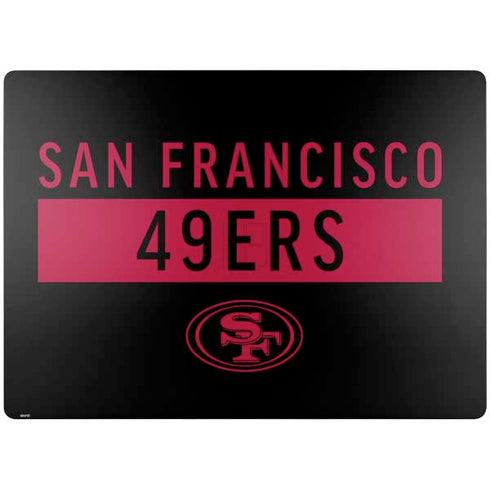 NFL San Francisco 49ers Black Performance Series Surface Laptop 7 15in Skin