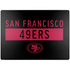 NFL San Francisco 49ers Black Performance Series Surface Laptop 7 15in Skin