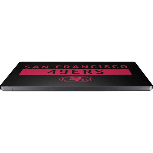 NFL San Francisco 49ers Black Performance Series Surface Laptop 7 15in Skin