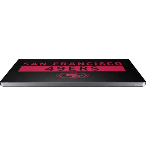 NFL San Francisco 49ers Black Performance Series Laptop Skins