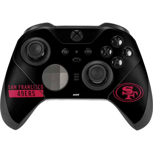 NFL San Francisco 49ers Black Performance Series Xbox Elite Wireless Controller Series 2 Skin