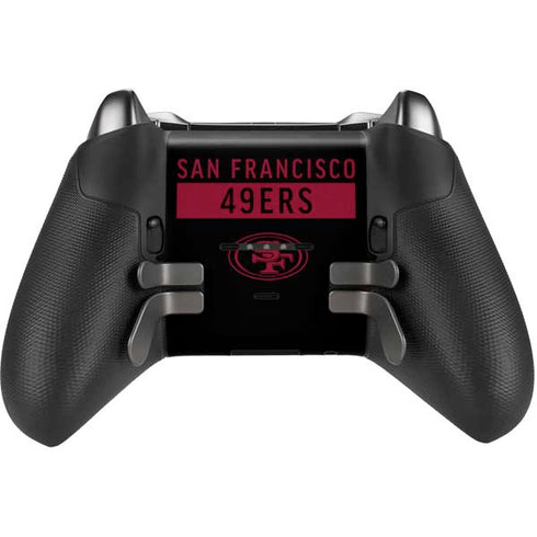 NFL San Francisco 49ers Black Performance Series Xbox Elite Wireless Controller Series 2 Skin