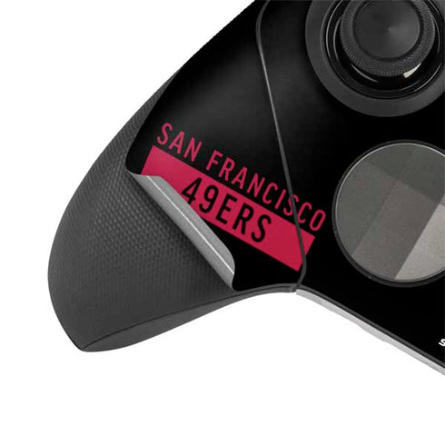 NFL San Francisco 49ers Black Performance Series Xbox Elite Wireless Controller Series 2 Skin
