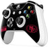 NFL San Francisco 49ers Black Performance Series Xbox One S All-Digital Edition Bundle Skin