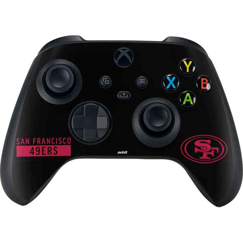 NFL San Francisco 49ers Black Performance Series Xbox Series X Bundle Skin