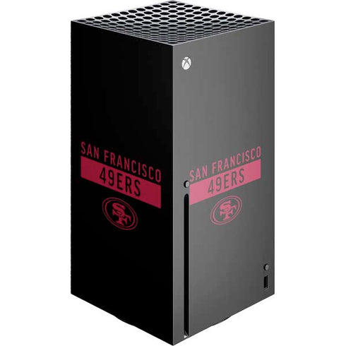 NFL San Francisco 49ers Black Performance Series Xbox Series X Skins