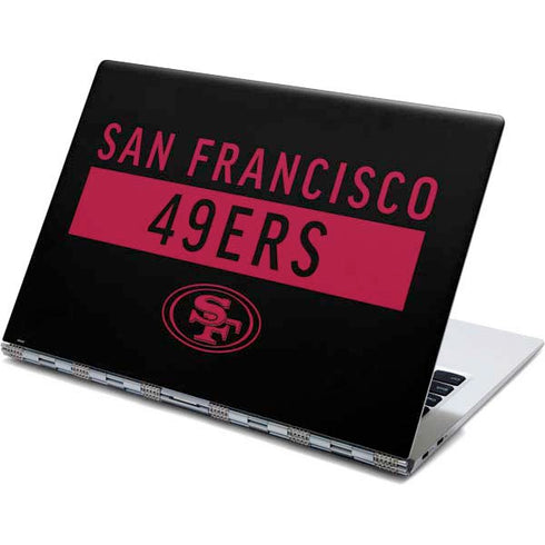 NFL San Francisco 49ers Black Performance Series Yoga 910 2-in-1 14in Touch-Screen Skin