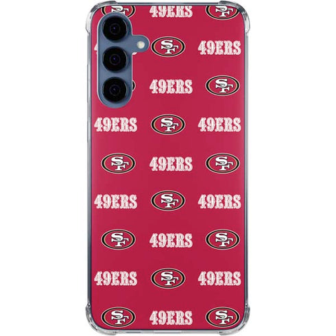 NFL San Francisco 49ers Blitz Series Galaxy A55 5G Clear Case