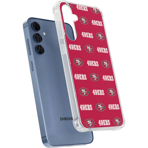 NFL San Francisco 49ers Blitz Series Galaxy A55 5G Clear Case