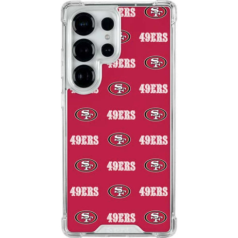NFL San Francisco 49ers Blitz Series Galaxy S25 Ultra Clear Case